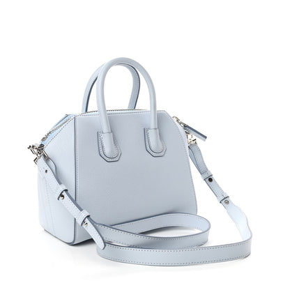 Givenchy Sugar Goatskin Mini Antigona Baby Blue 3 of 9