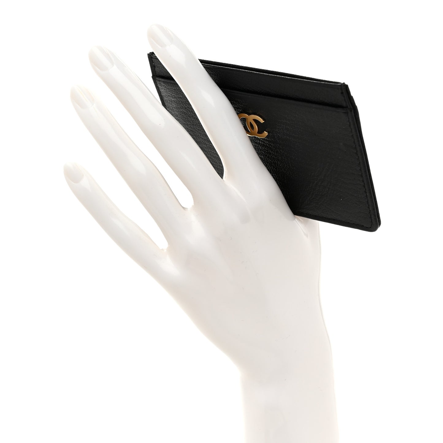 Goatskin CC Card Holder Black