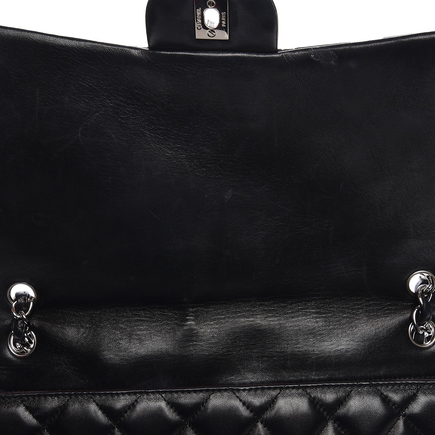 Chanel Lambskin Quilted Maxi Single Flap Black 14 of 16