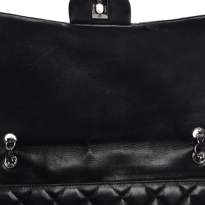 Chanel Lambskin Quilted Maxi Single Flap Black 14 of 16