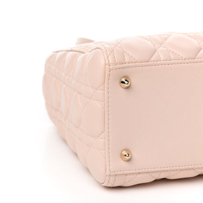 Christian Dior Lambskin Cannage Medium Lady Dior Light Pink 7 of 9