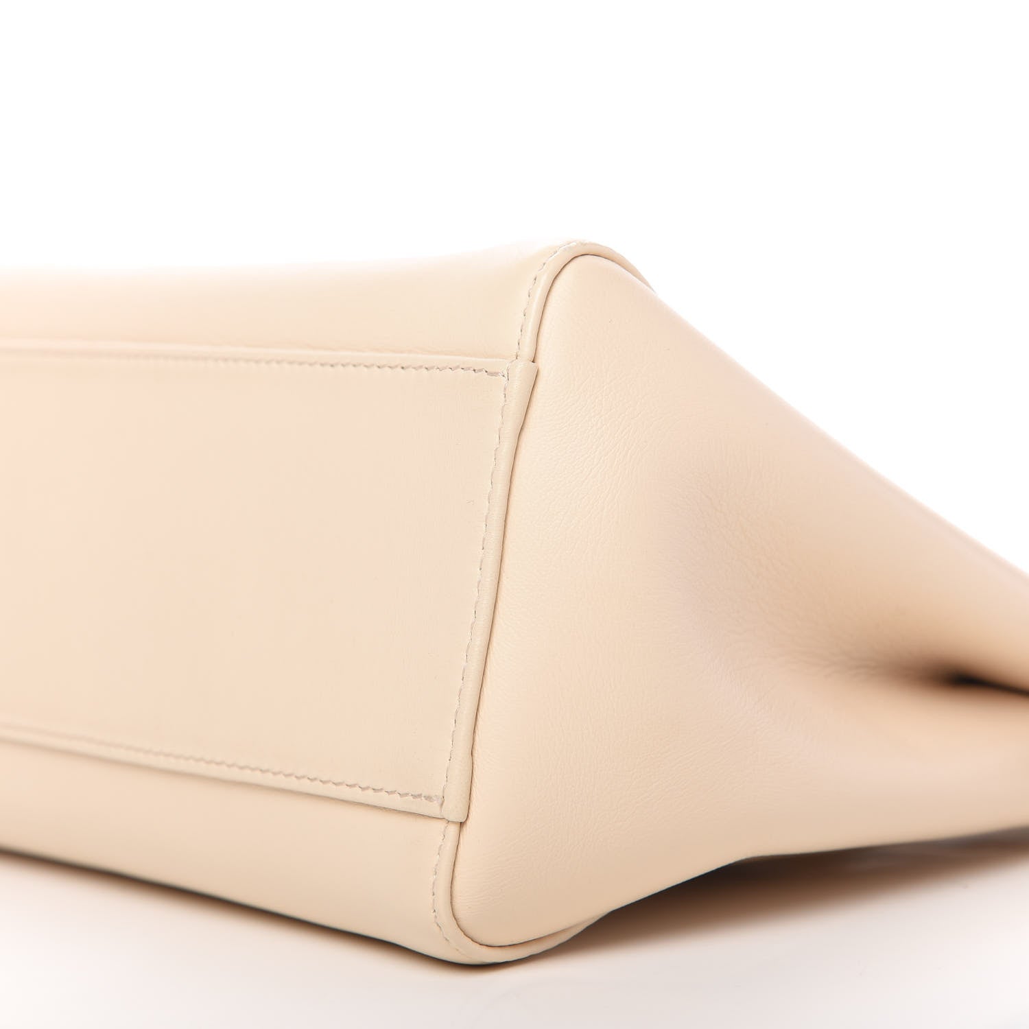 Fendi Nappa Mini Peekaboo Iconic Satchel Nude 7 of 9