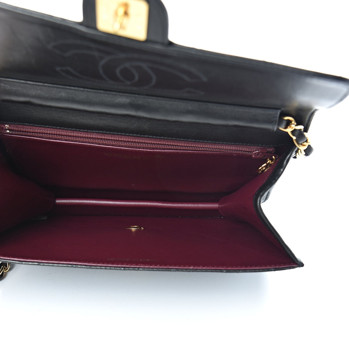 Lambskin Quilted Small Single Flap Bag Black