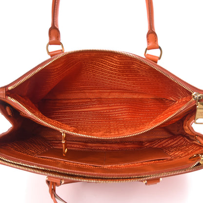 Prada Saffiano Medium Galleria Double Zip Tote Papaya 5 of 23