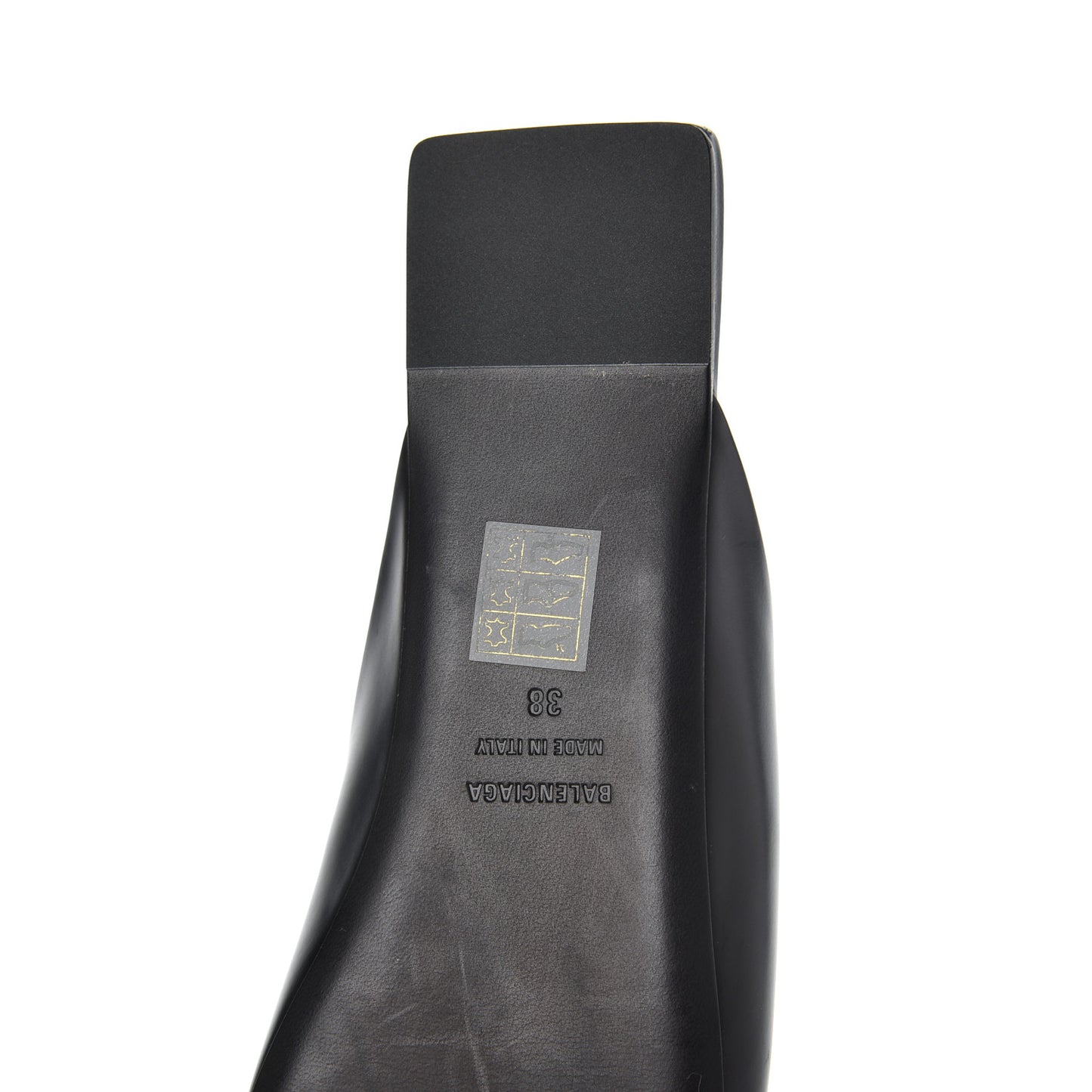 Soft Calfskin Double Square BB 5mm Mules 38 Black