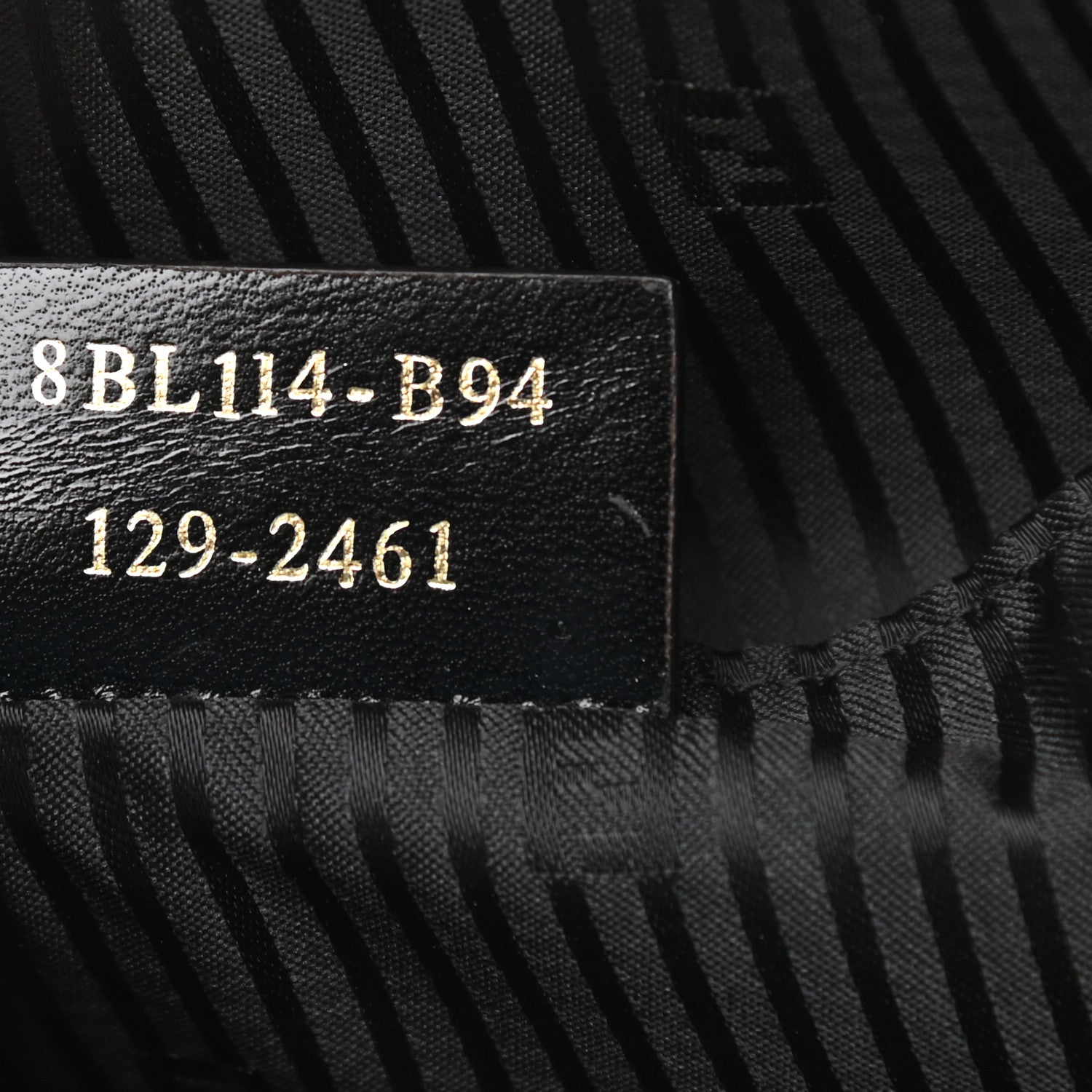 Fendi Patent Canvas Small Chameleon Tote Black 6 of 9