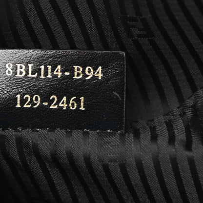 Fendi Patent Canvas Small Chameleon Tote Black 6 of 9