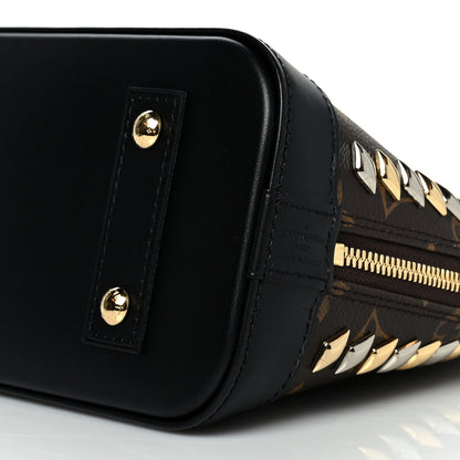 Louis Vuitton Monogram Macassar Studded Alma BB 9 of 9