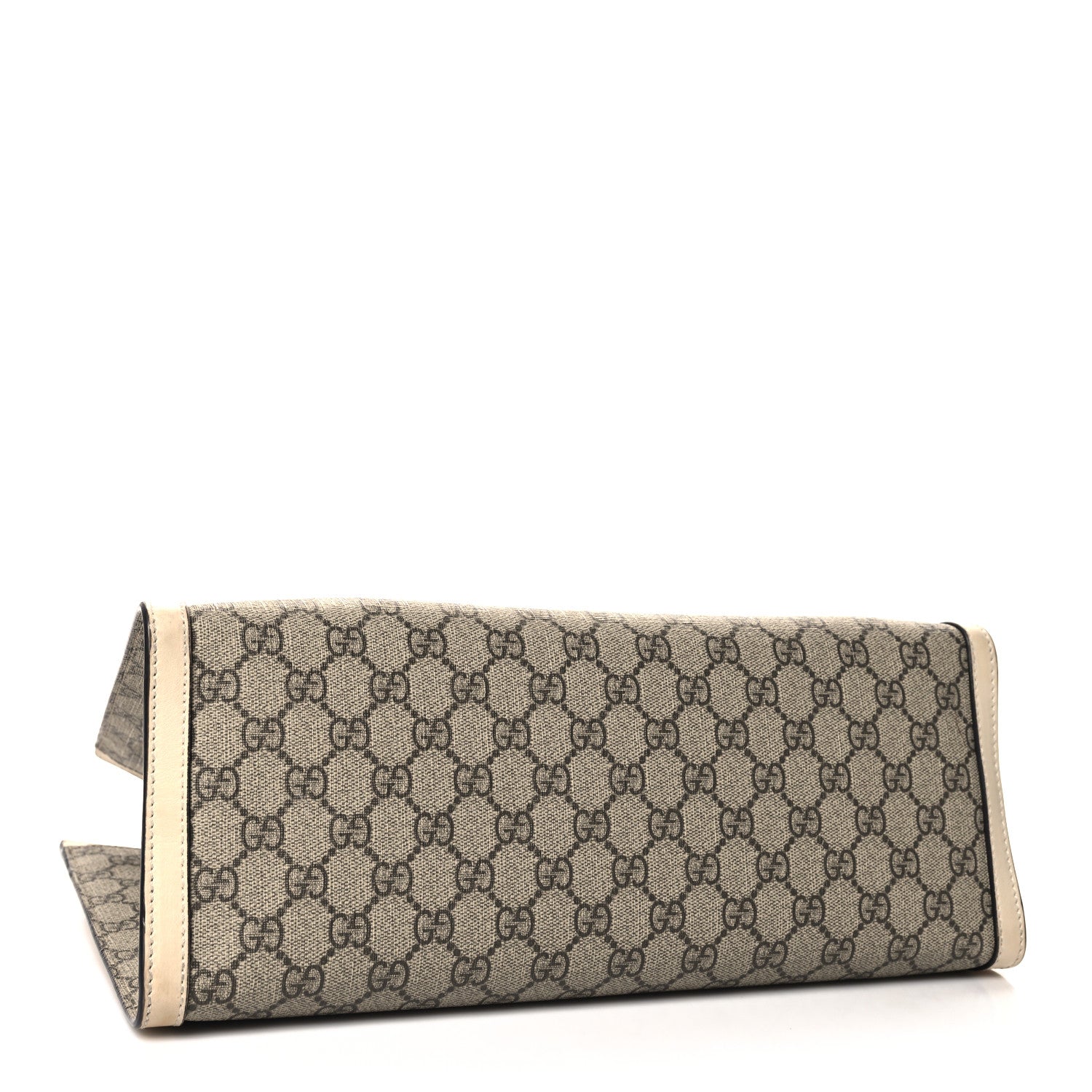 Gucci GG Supreme Monogram Medium Padlock Tote White 4 of 12
