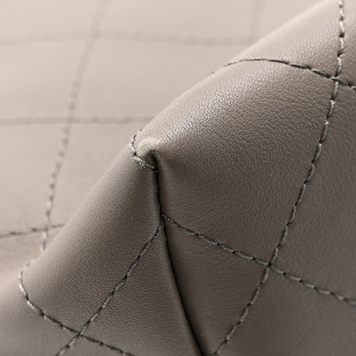 Chanel Calfskin Stitched Large Hobo Grey 11 of 12