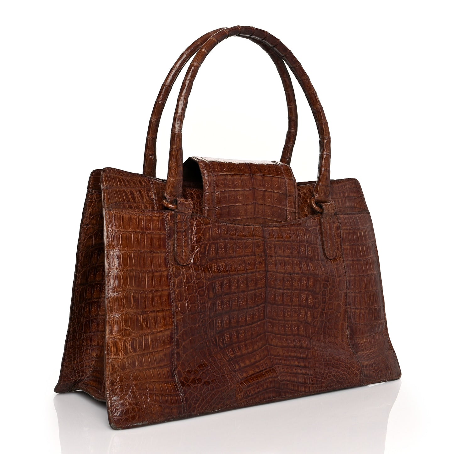 Crocodile Tote Brown