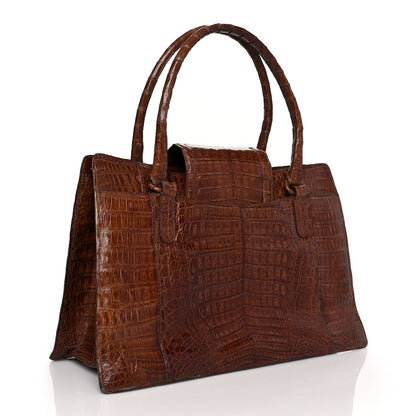 Nancy Gonzalez Crocodile Tote Brown 4 of 12