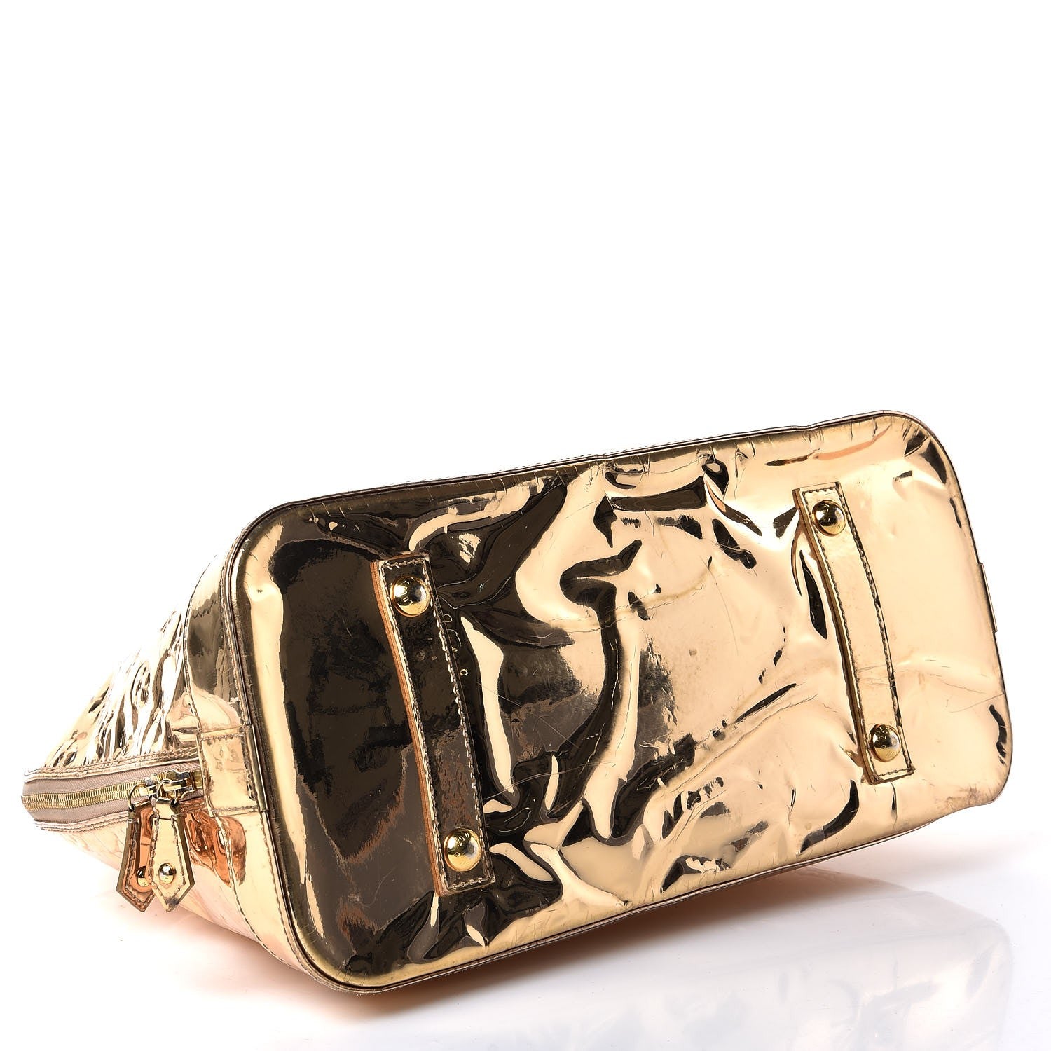 Louis Vuitton Monogram Miroir Alma MM Gold 4 of 10