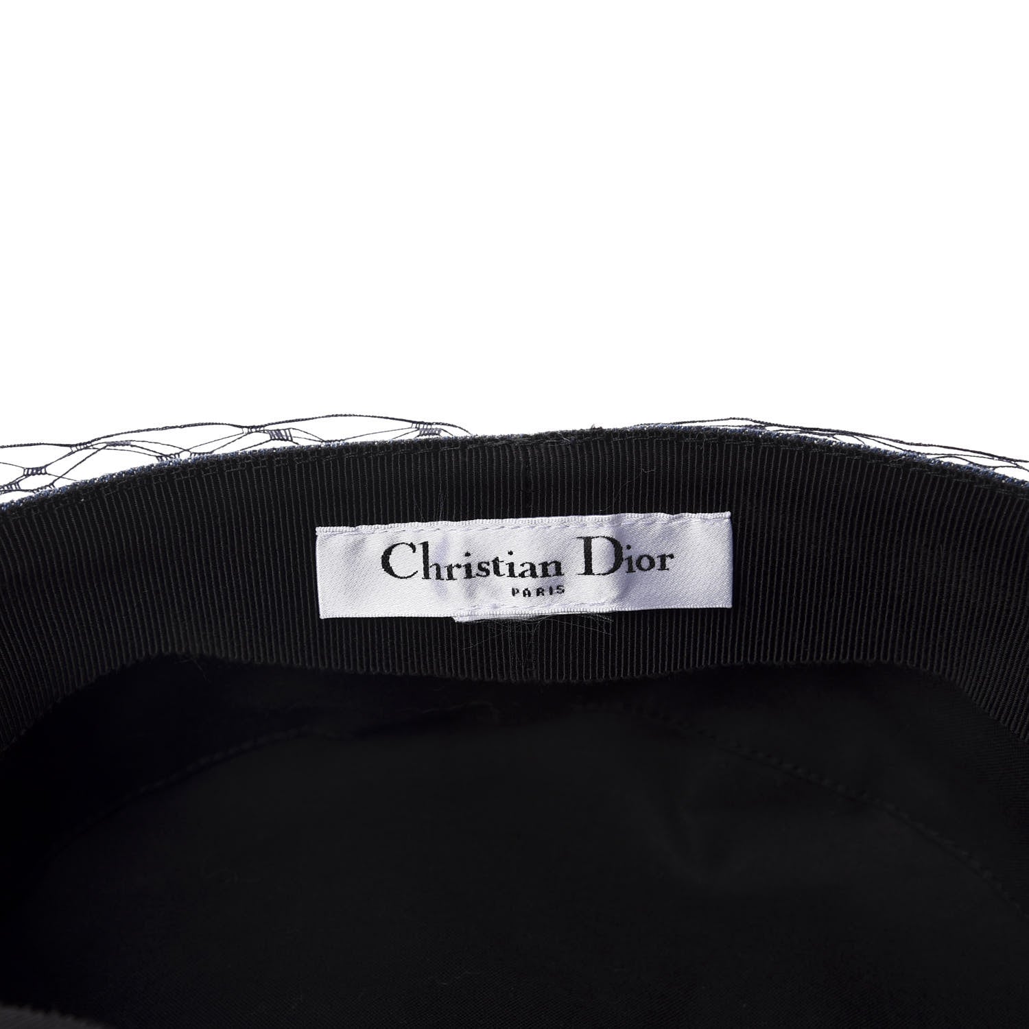 Christian Dior Denim Arty Veil Cap Blue 6 of 7