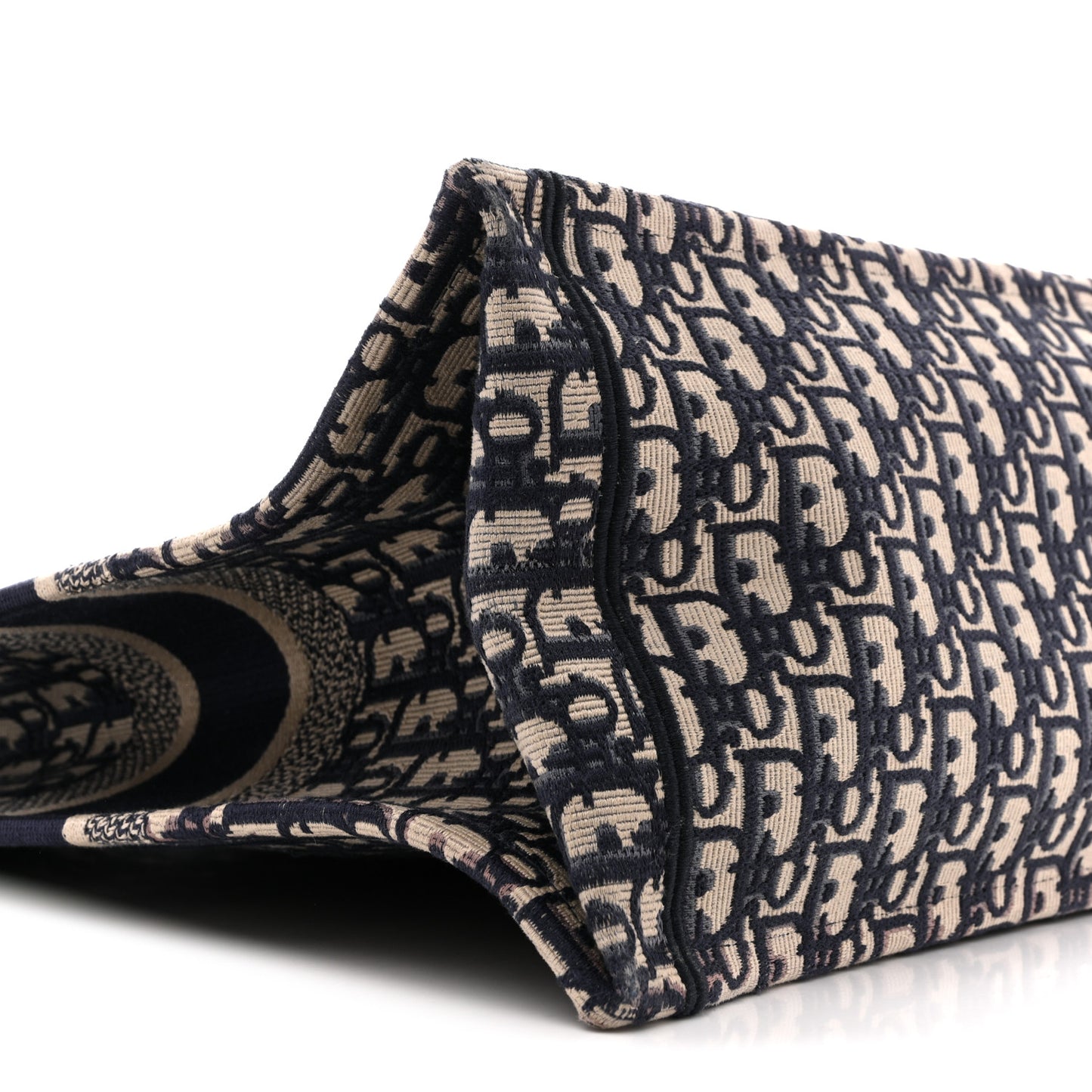Oblique Large Book Tote Blue Multicolor