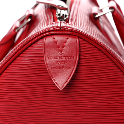 Louis Vuitton Epi Speedy 25 Rouge 6 of 22