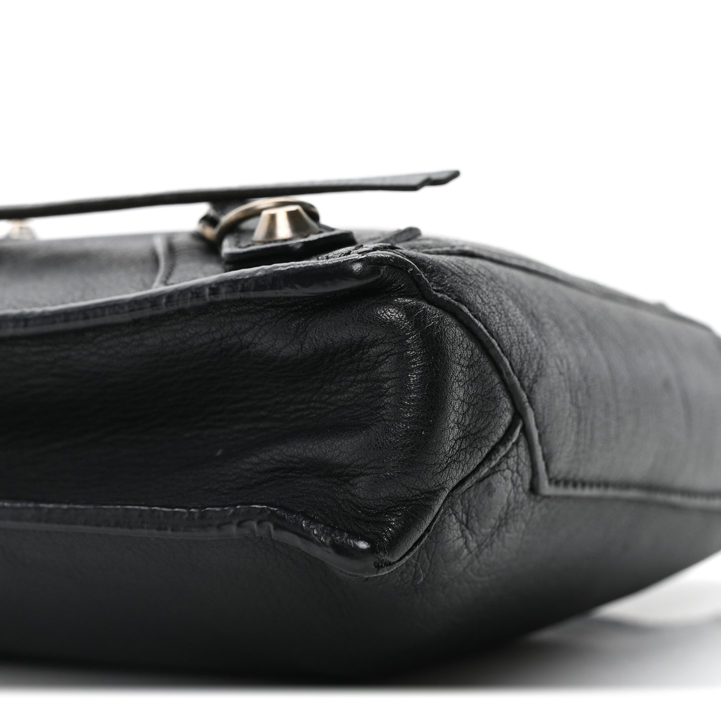 Metallic Calfskin Milkyway Papier Crossbody Bag Black