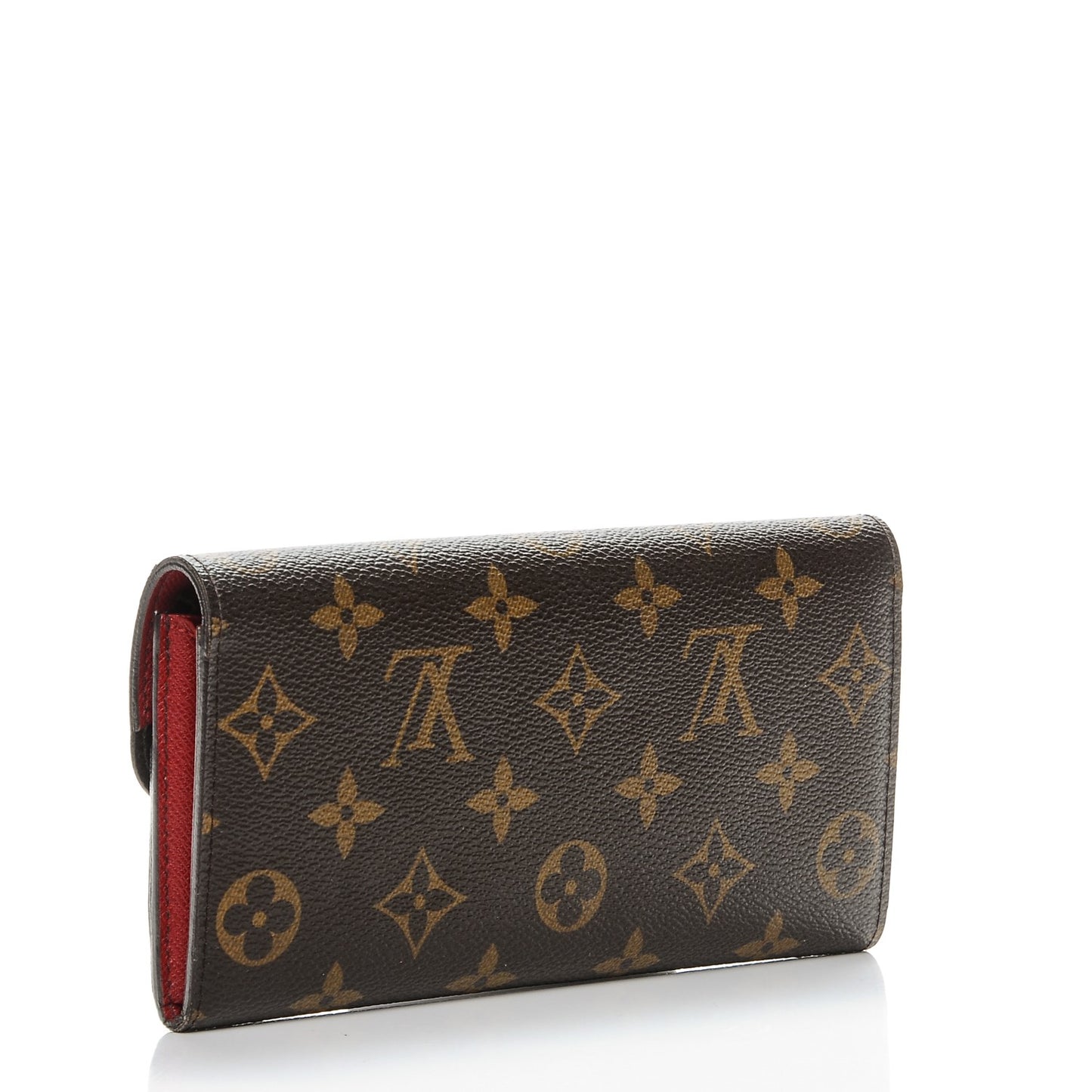 Monogram Emilie Wallet Red