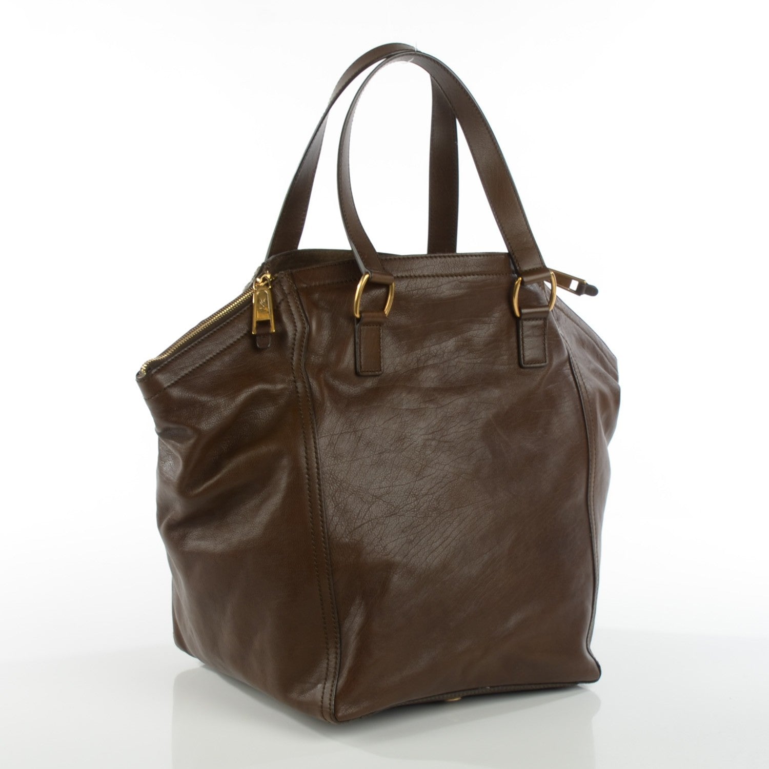 Saint Laurent Calfskin Large Downtown Olive 3 of 7