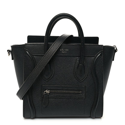 Celine Smooth Calfskin Nano Luggage Black 1 of 10