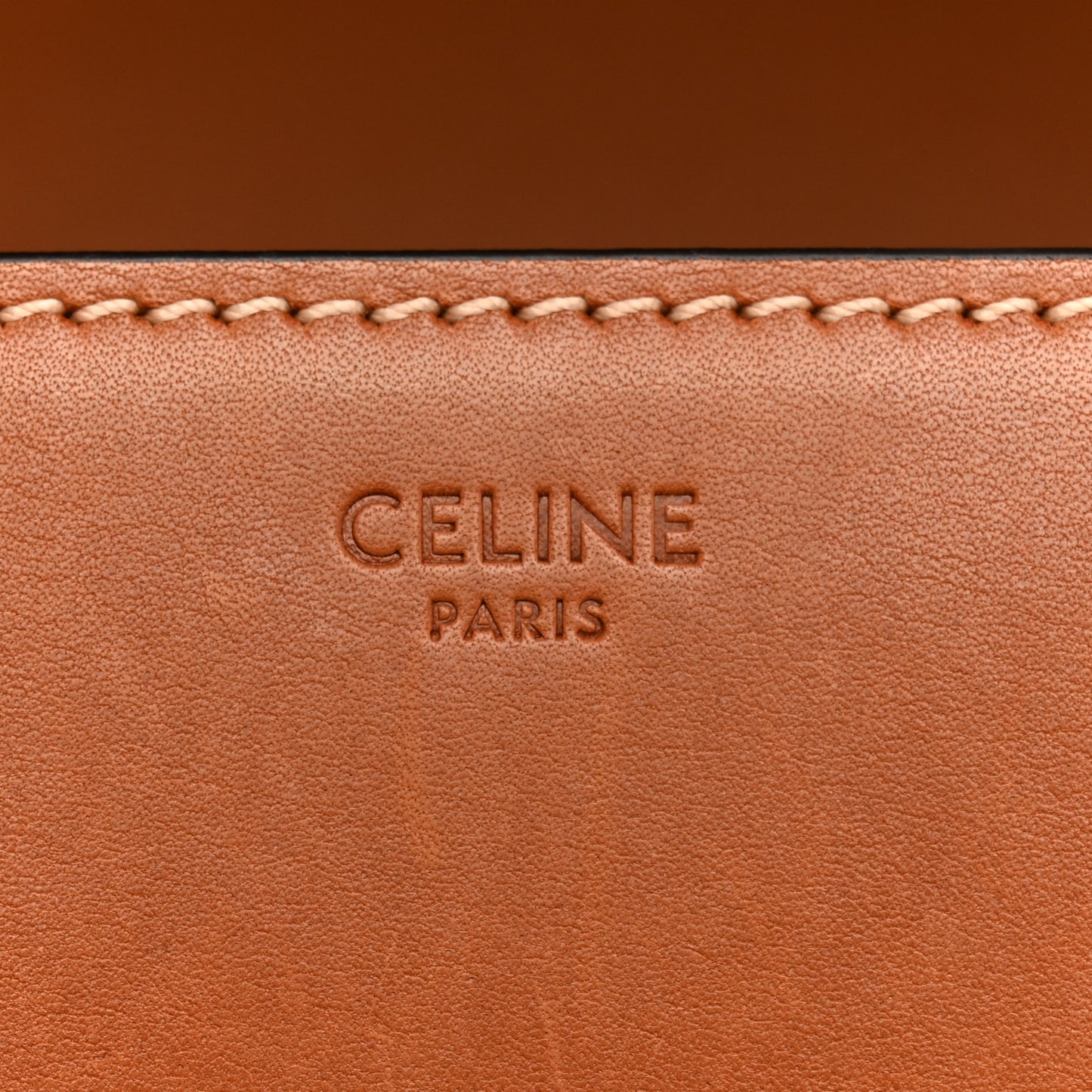 Natural Calfskin Medium Triomphe Tan