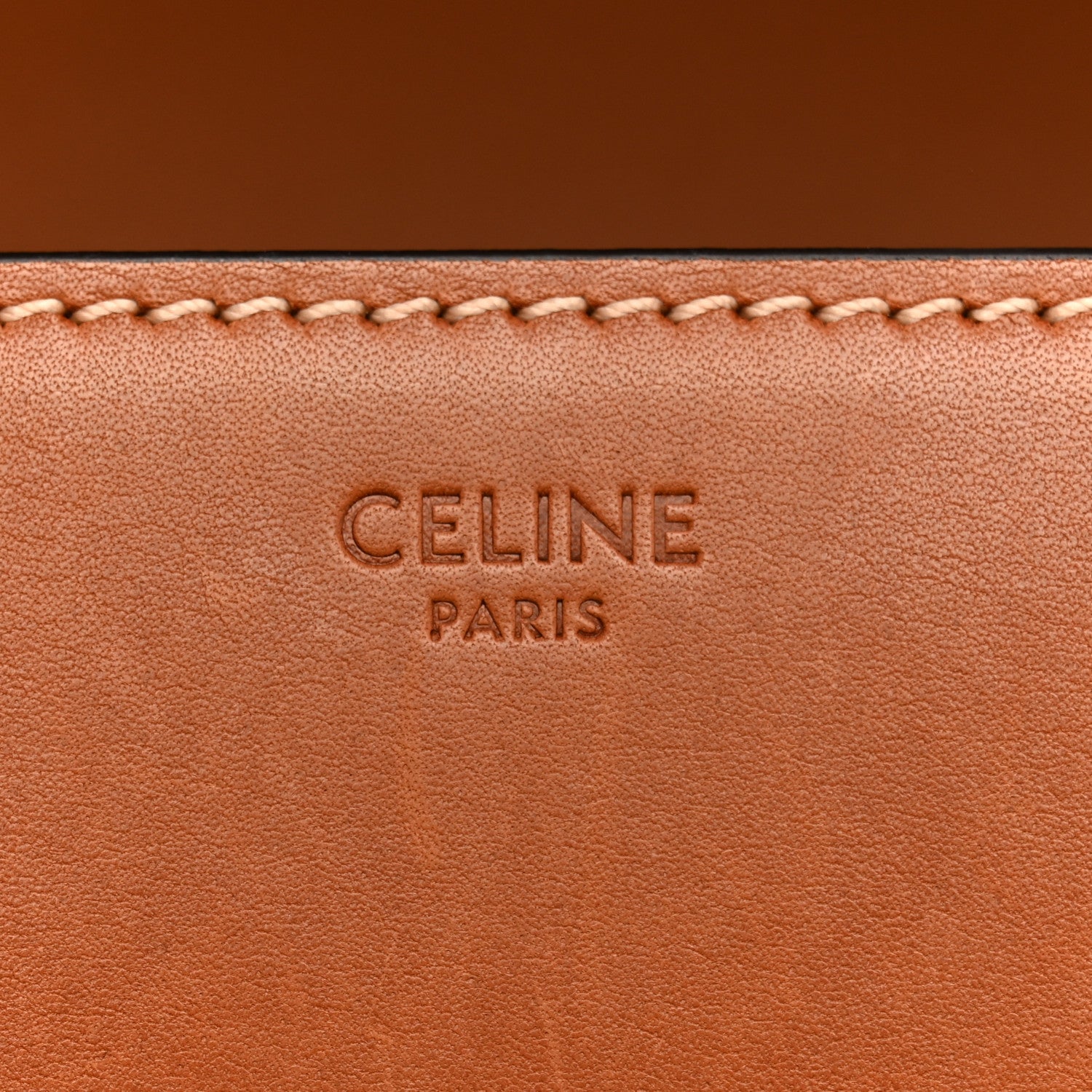 Celine Natural Calfskin Medium Triomphe Tan 6 of 15