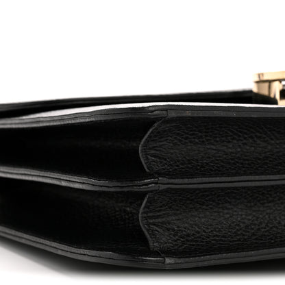 Gucci Dollar Calfskin Interlocking G Shoulder Bag Black 9 of 14