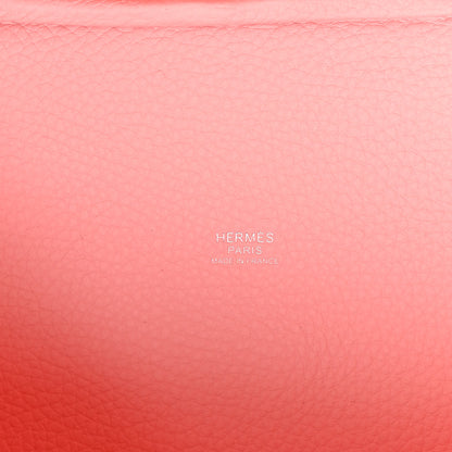 Hermes Taurillon Clemence Picotin Lock 18 PM Rose Sakura 6 of 10