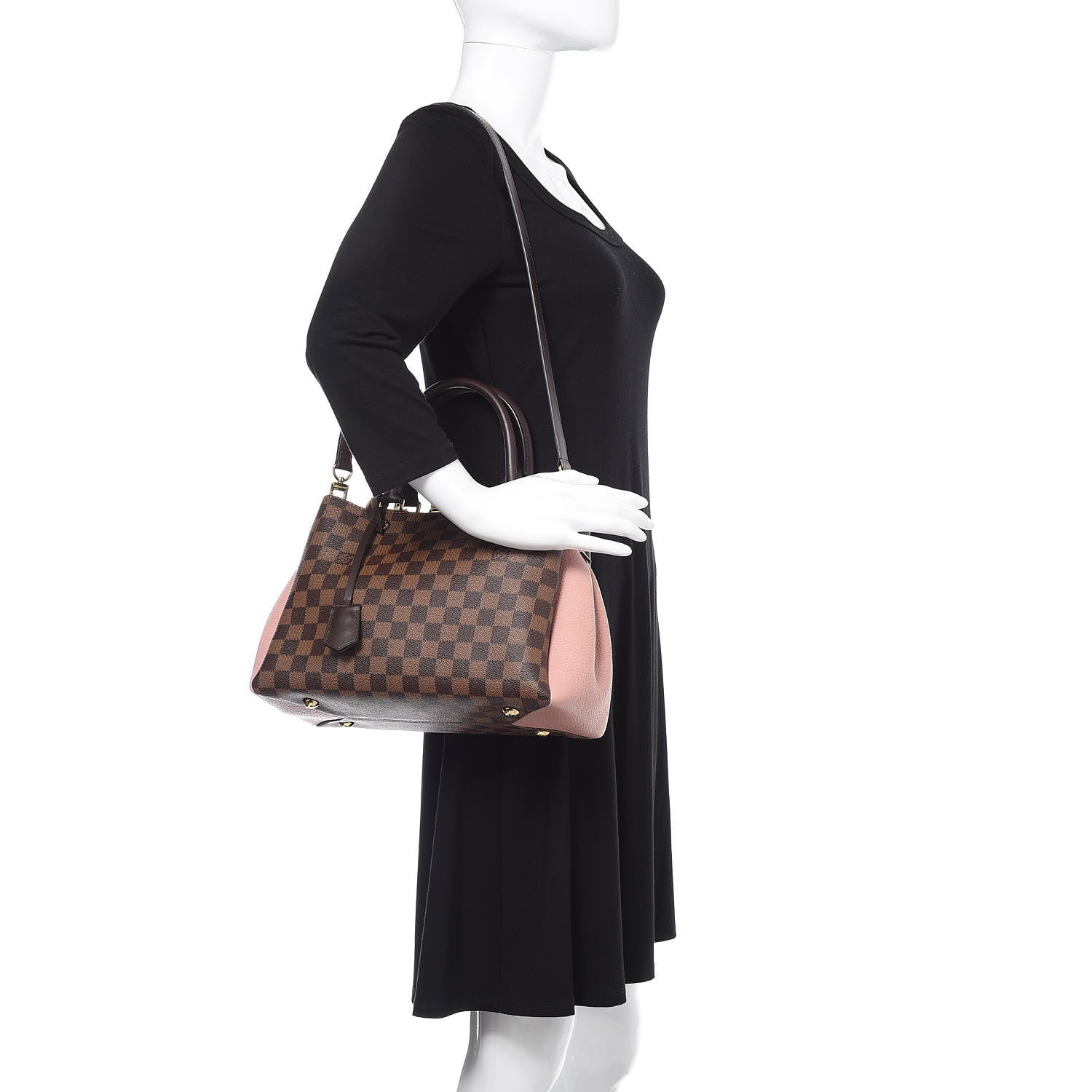 Louis Vuitton Damier Ebene Cuir Taurillon Brittany Magnolia 2 of 9