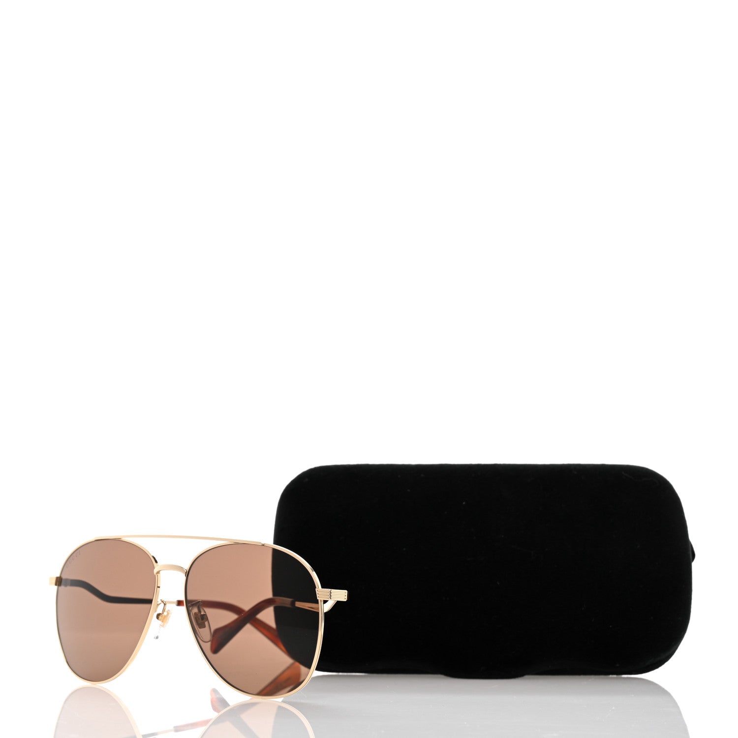 Gucci Aviator Sunglasses GG0969S Gold Brown 8 of 8