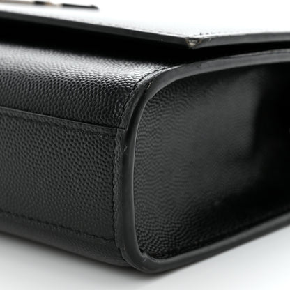 Saint Laurent Grain De Poudre Medium Classic Monogram Kate Satchel Black 11 of 14