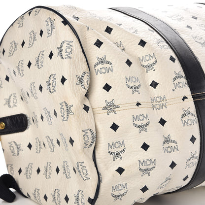 MCM Visetos Weekender Duffle Bag White 29 of 33