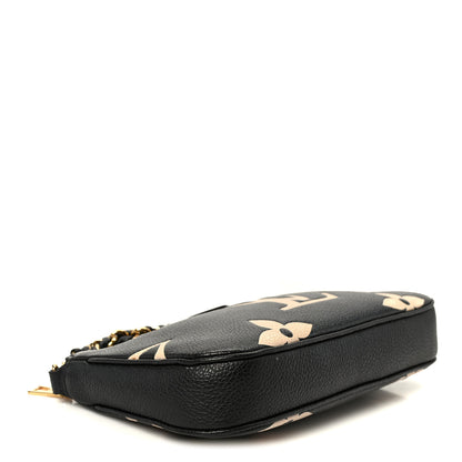 Louis Vuitton Empreinte Monogram Giant Multi Pochette Accessories Mini Pochette Black Beige 4 of 9