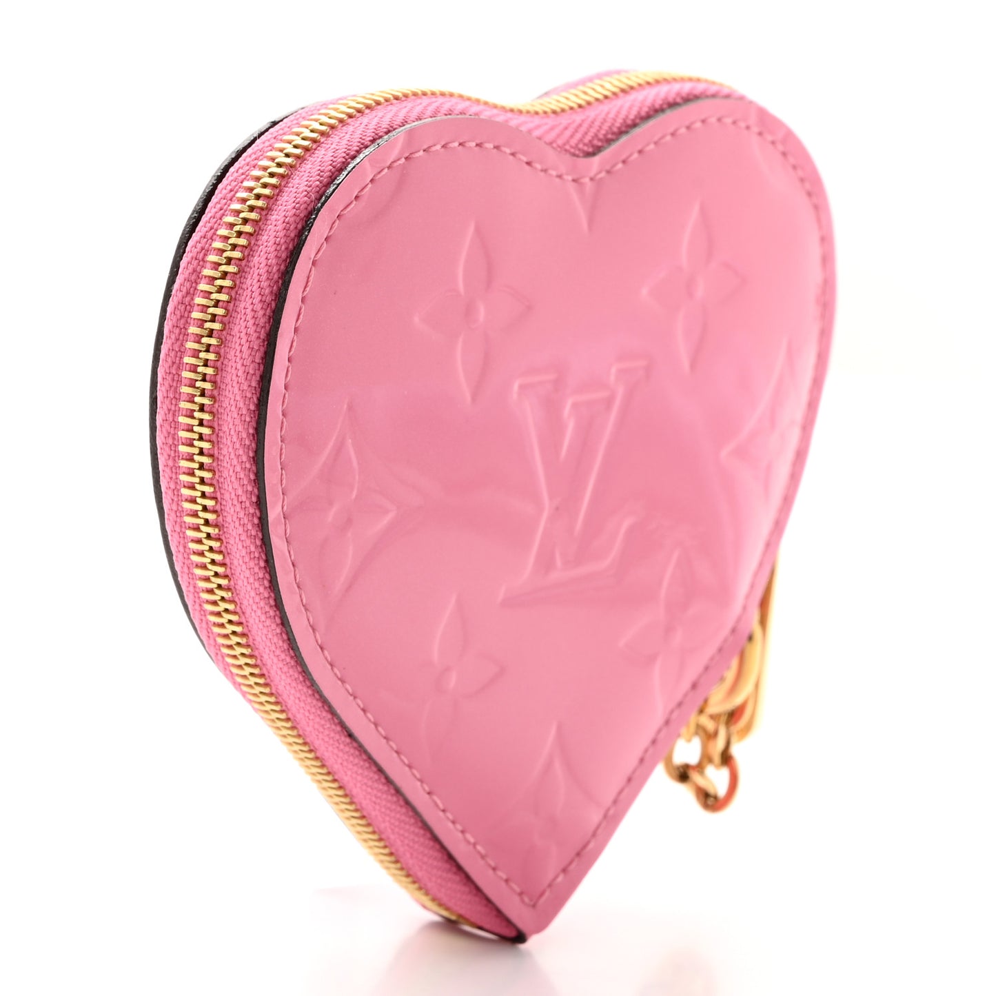 Vernis Flower Heart Coin Purse Light Pink