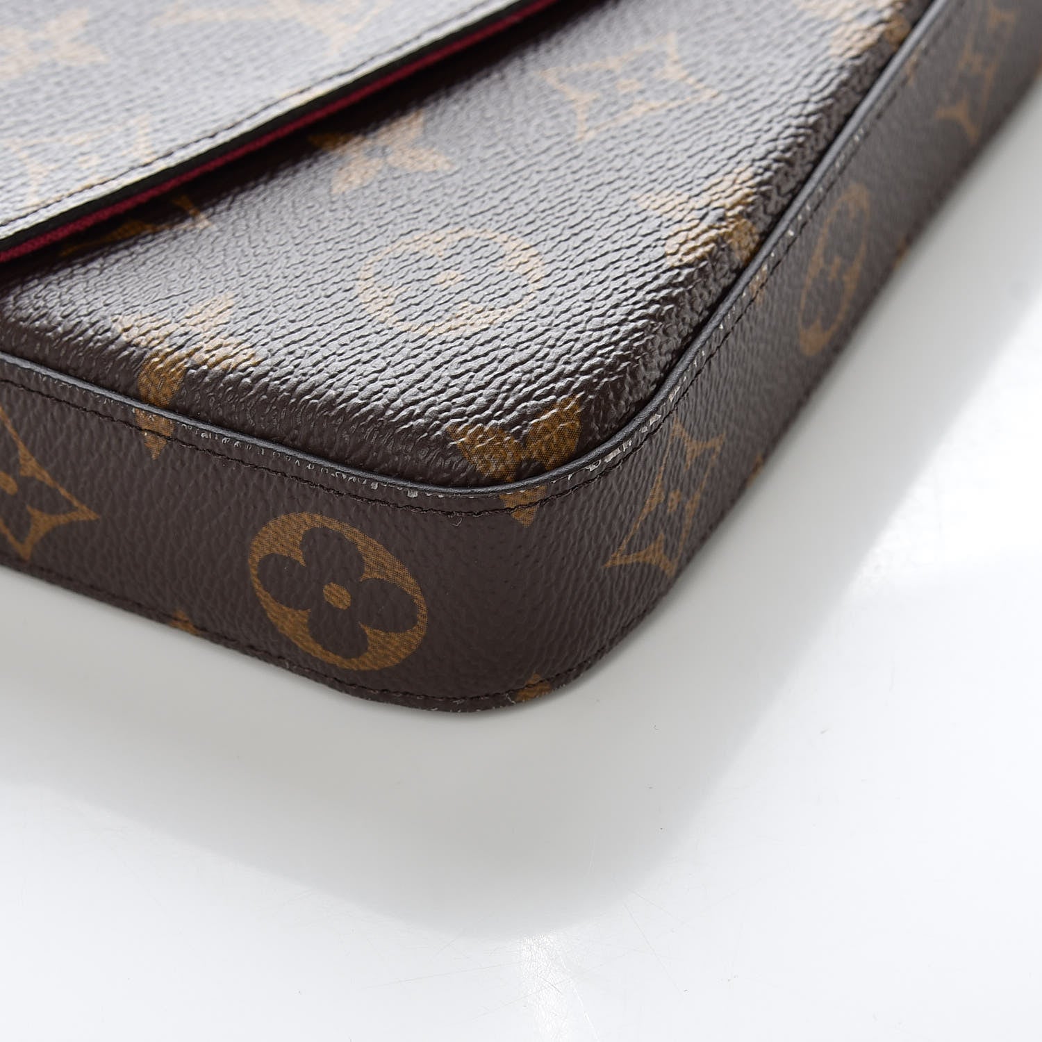 Louis Vuitton Monogram Pochette Felicie Chain Wallet Fuchsia 5 of 12