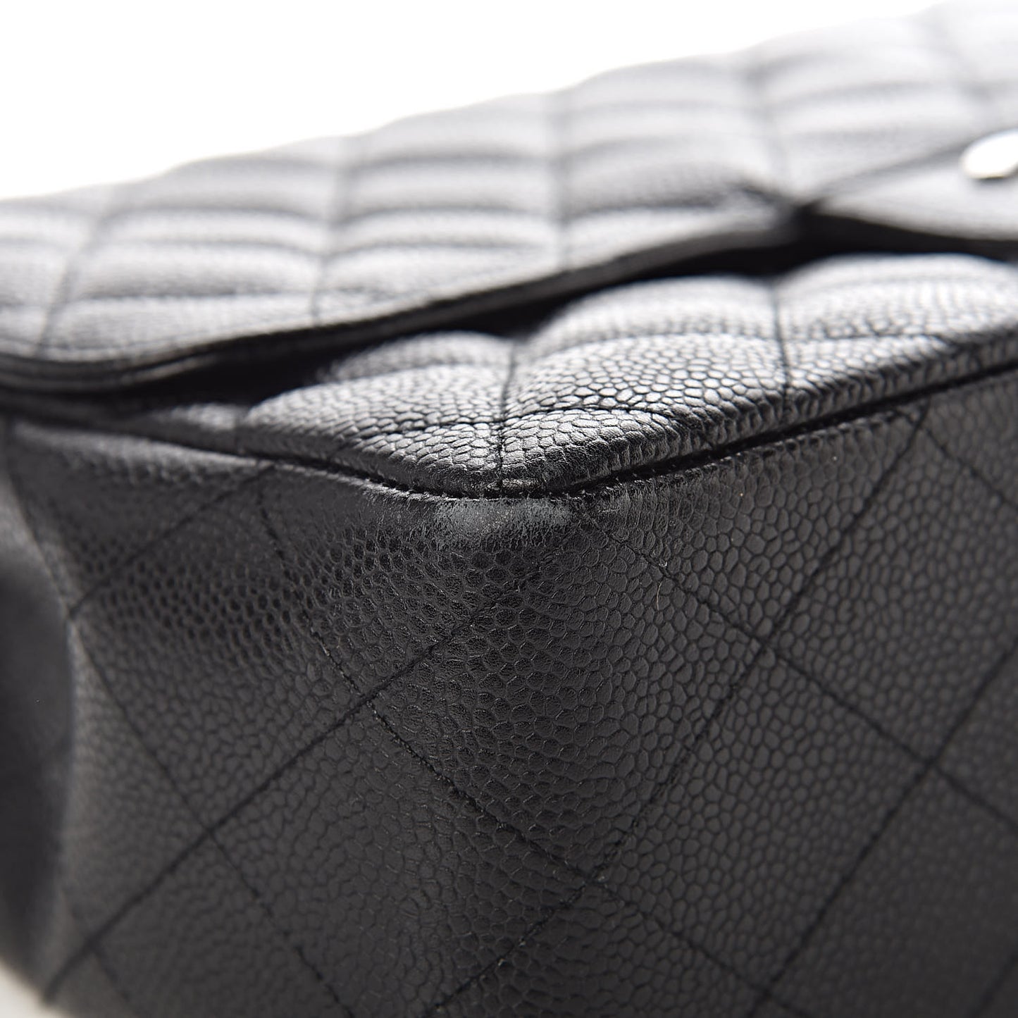 Caviar Quilted Jumbo Single Flap Black