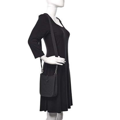 Hermes Taurillon Clemence Evelyne TPM Black 2 of 10