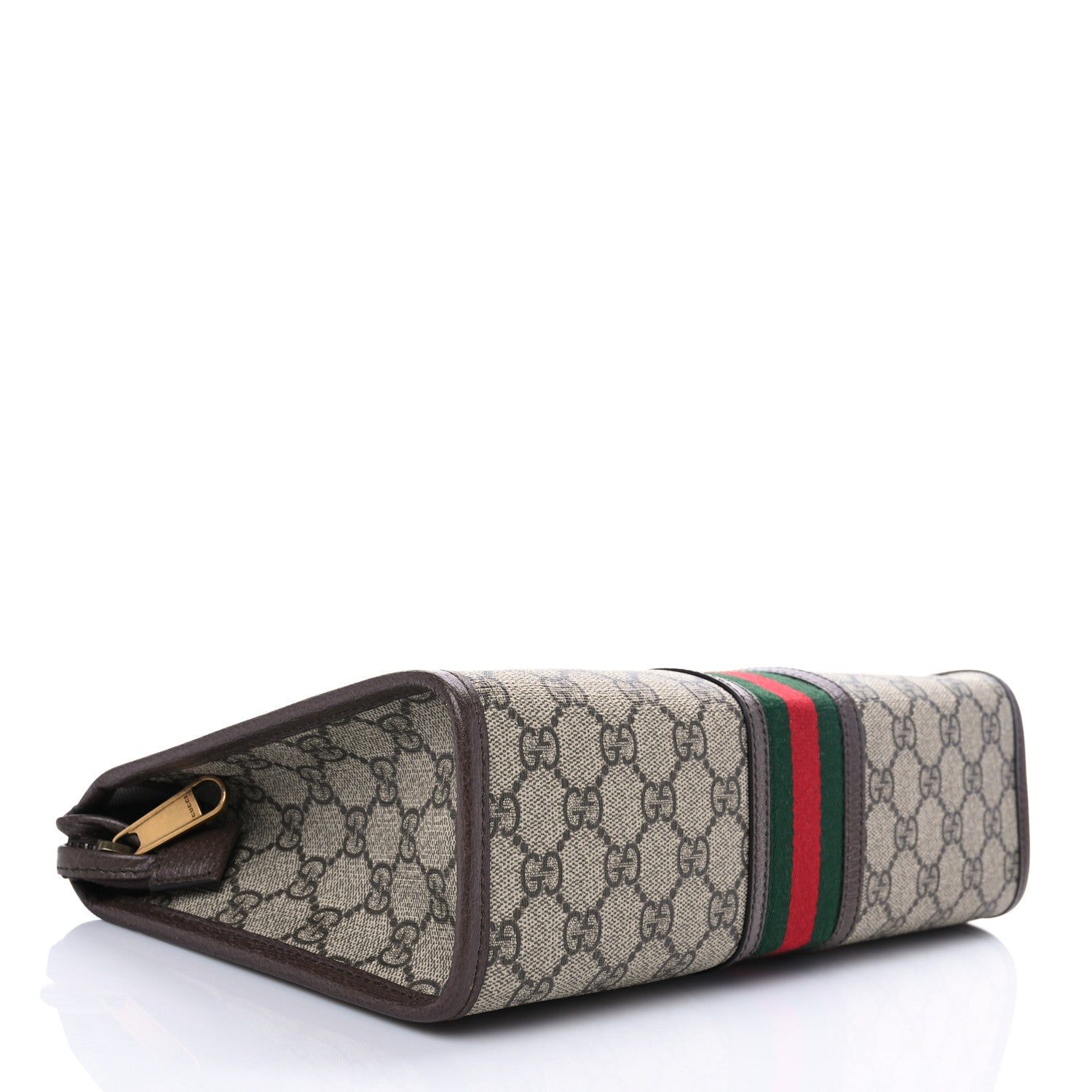 Gucci GG Supreme Monogram Web Toiletry Case Brown 4 of 6