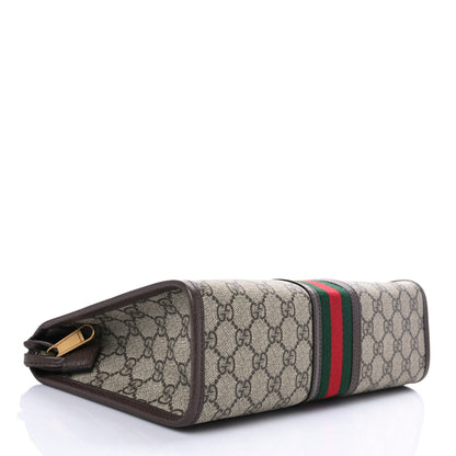 Gucci GG Supreme Monogram Web Toiletry Case Brown 4 of 6