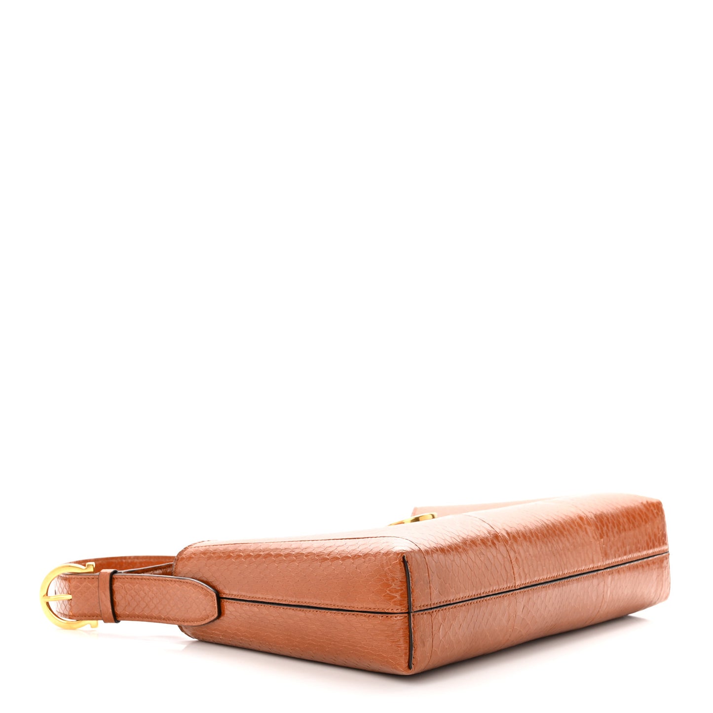 Snakeskin Trifolio Shoulder Bag Sella
