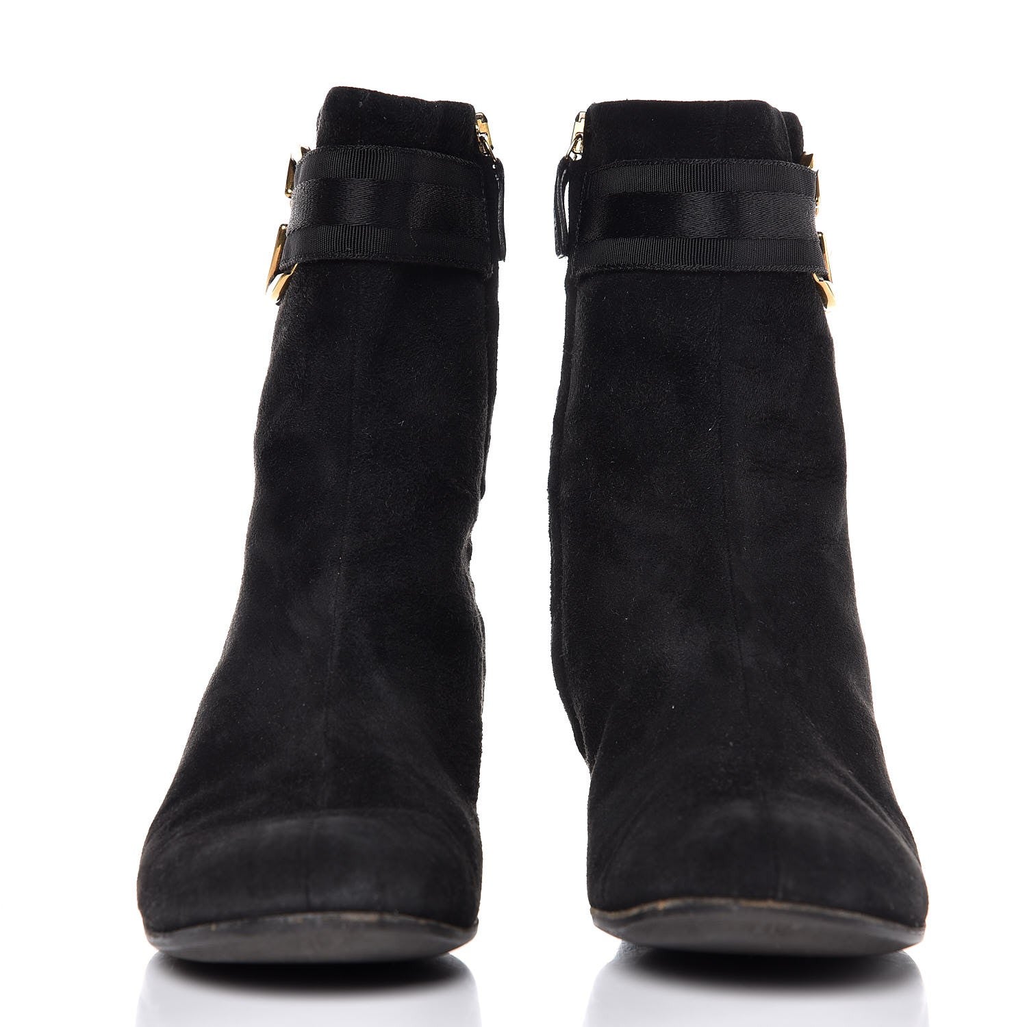 Gucci Suede Ankle Boots 37.5 Black 2 of 19