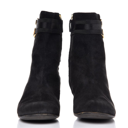 Gucci Suede Ankle Boots 37.5 Black 2 of 19