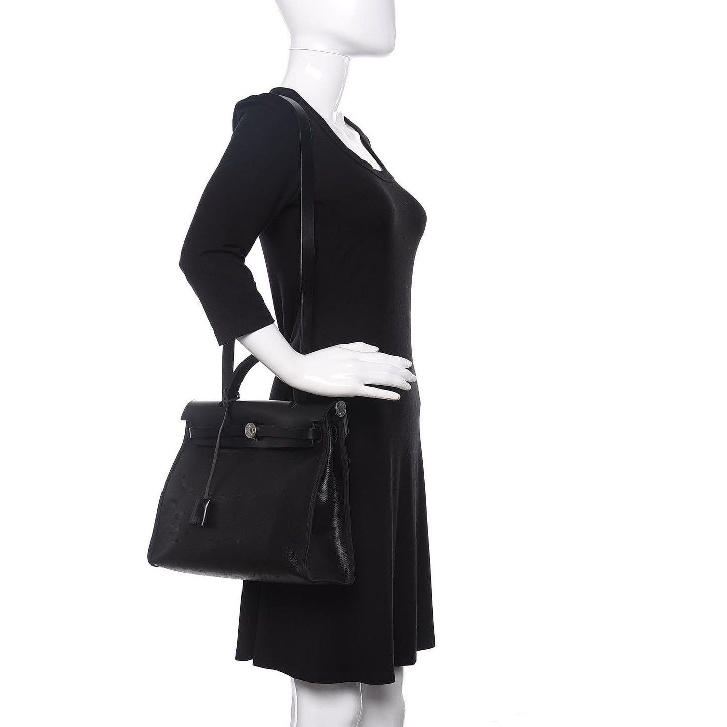 Toile H Berline Vache Hunter Herbag Zip PM 31 Black Ecru