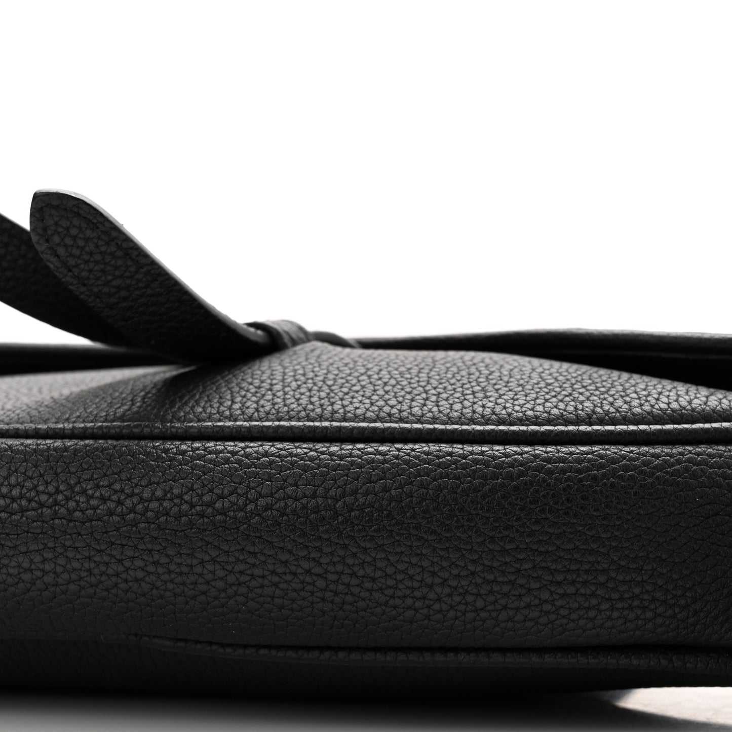 Grained Calfskin Kim Jones Saddle Bag Black