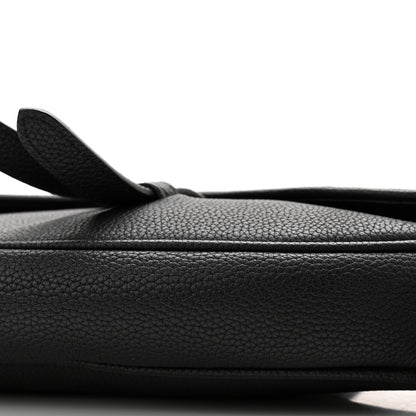 Christian Dior Grained Calfskin Kim Jones Saddle Bag Black 10 of 10