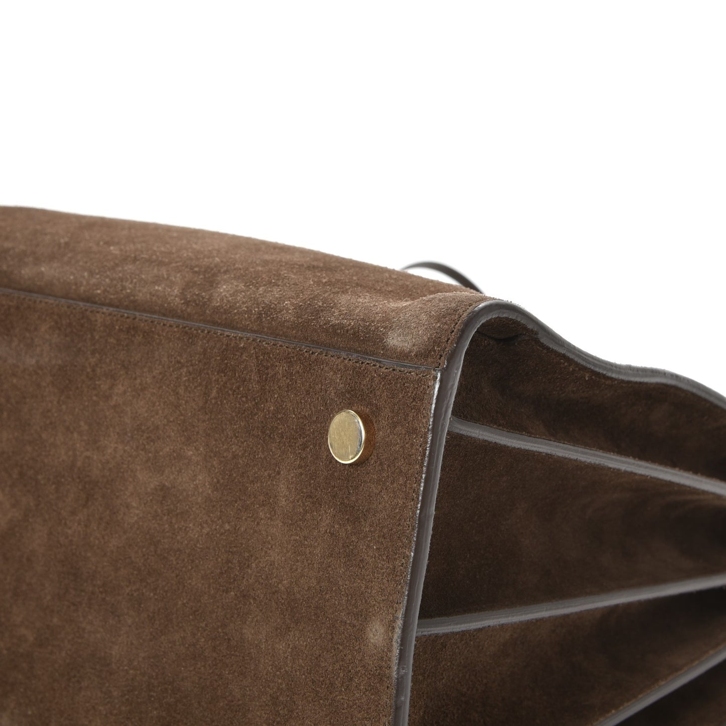 Suede Large Sac De Jour Carryall Military Brown
