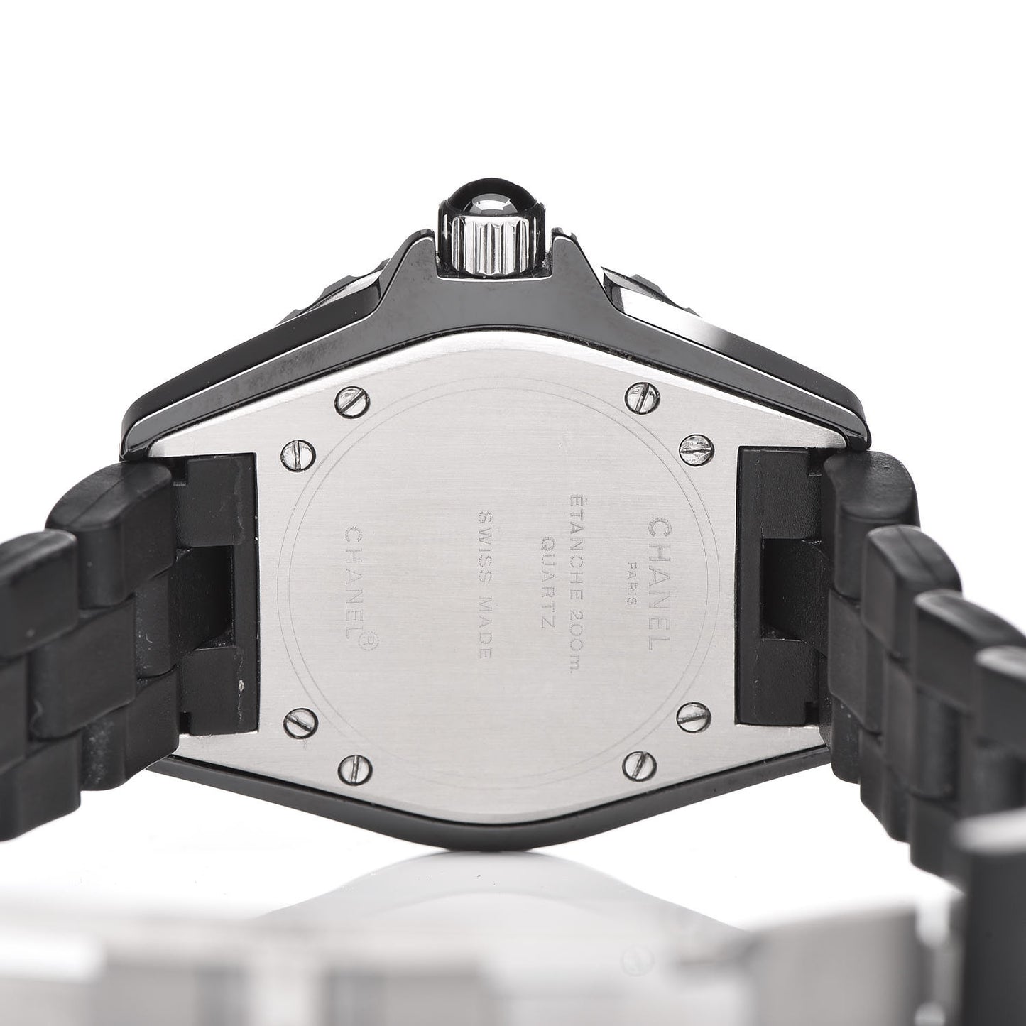 Stainless Steel Ceramic 33mm J12 Quartz Watch Black