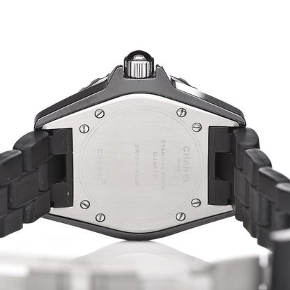 Chanel Stainless Steel Ceramic 33mm J12 Quartz Watch Black 6 of 7
