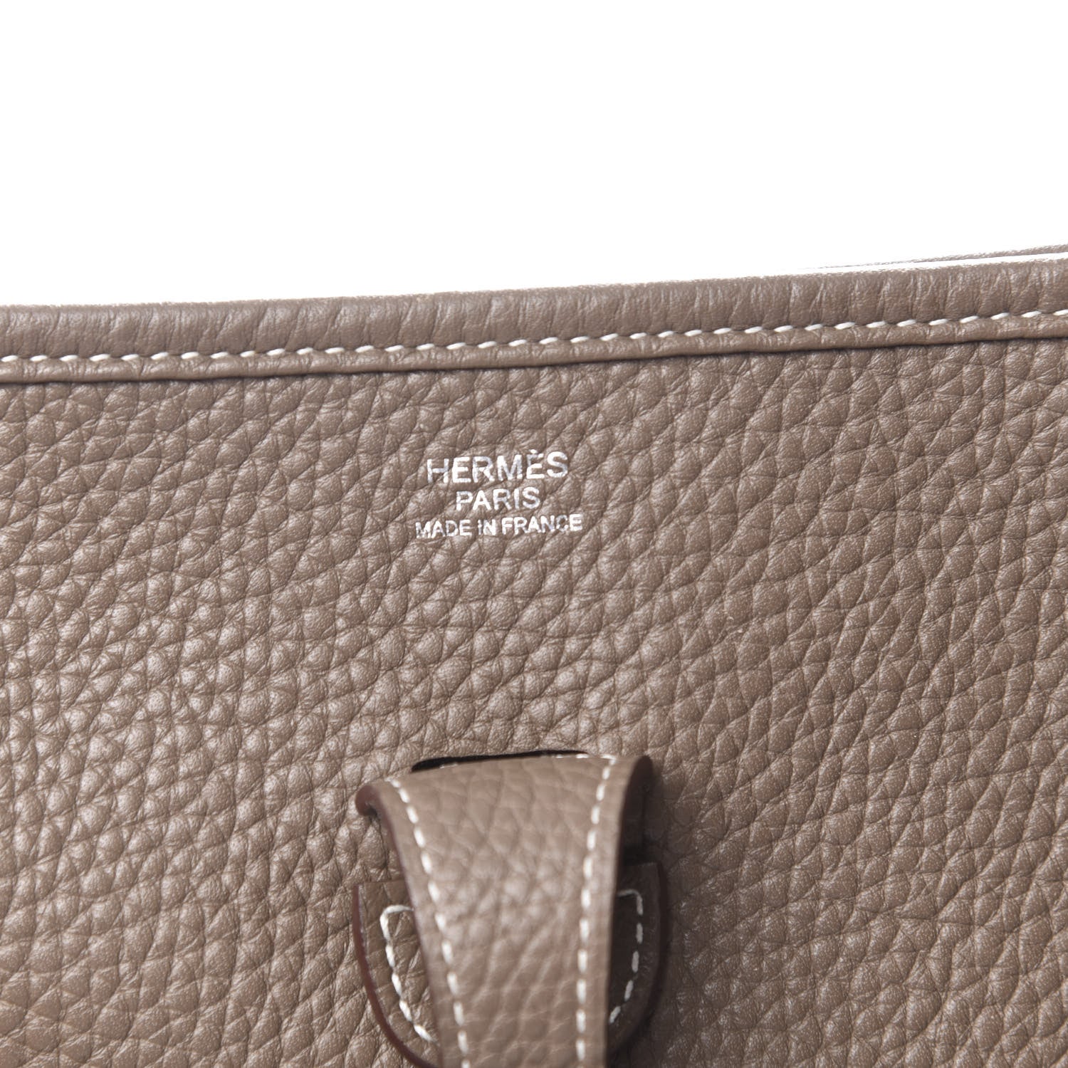 Hermes Taurillon Clemence Evelyne III PM Etoupe 6 of 11