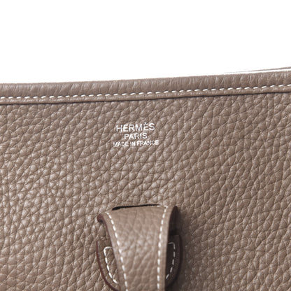 Hermes Taurillon Clemence Evelyne III PM Etoupe 6 of 11